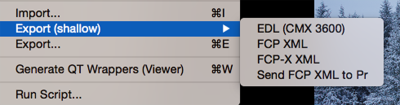 Export (Shallow)